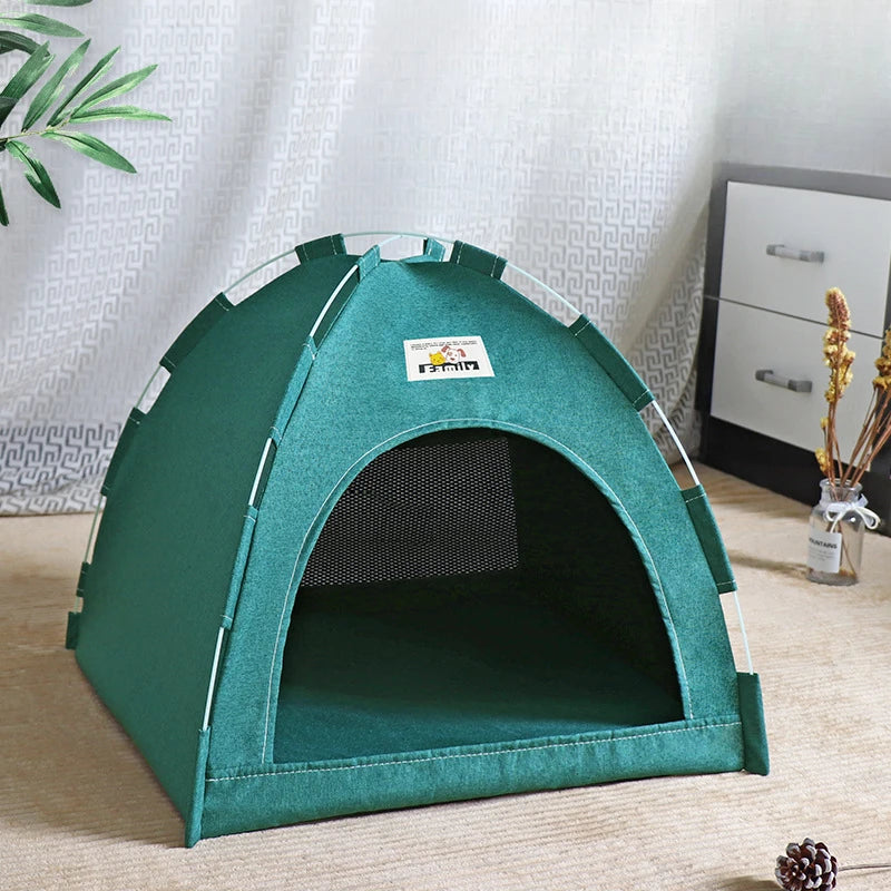 Foldable Pet Tent – Breathable Cooling House for Indoor and Outdoor Use