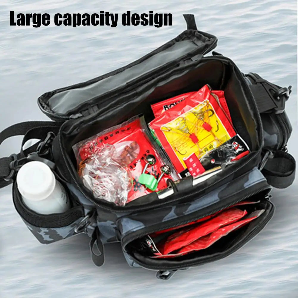 Portable Fishing Shoulder Bag – Rod Holder Storage for Outdoor Sports