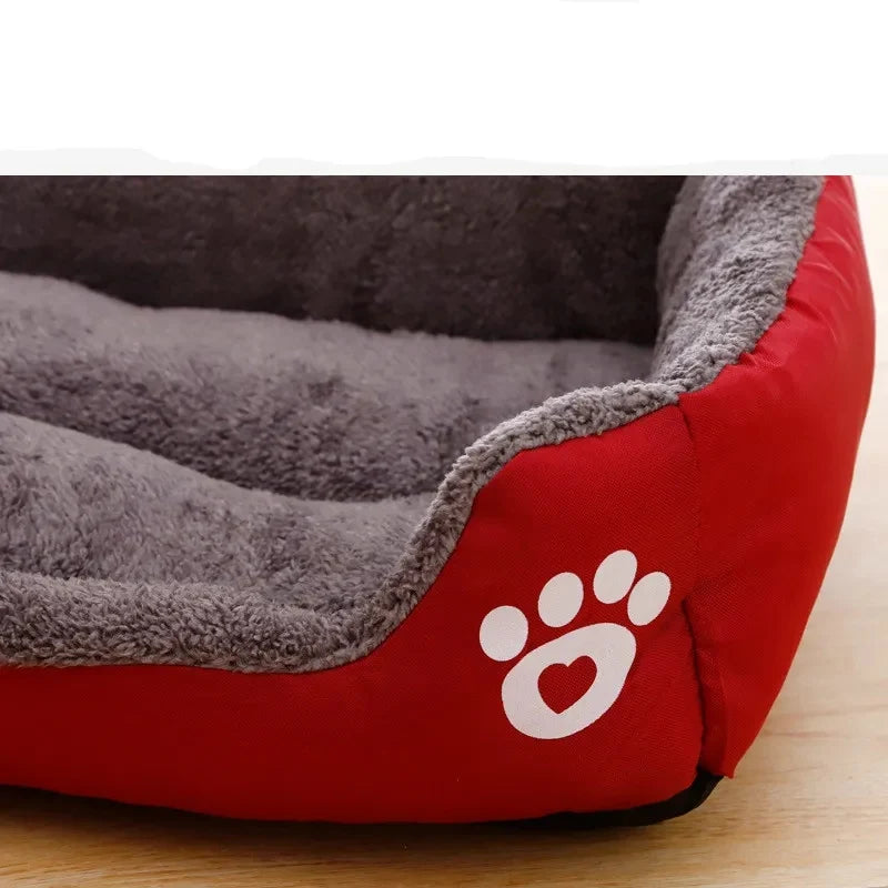 Large Square Dog Bed – Warm Soft Nest for Small Medium and Large Pets