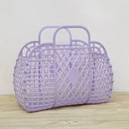 Foldable Mesh Laundry Basket – Portable Plastic Bin for Bathroom Organization