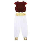 Boys Arabian Prince Costume – Vest and Pant Set for Halloween Cosplay