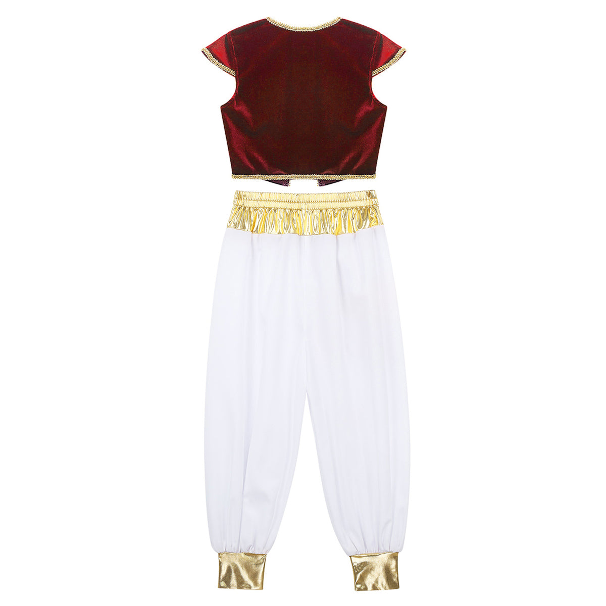 Boys Arabian Prince Costume – Vest and Pant Set for Halloween Cosplay