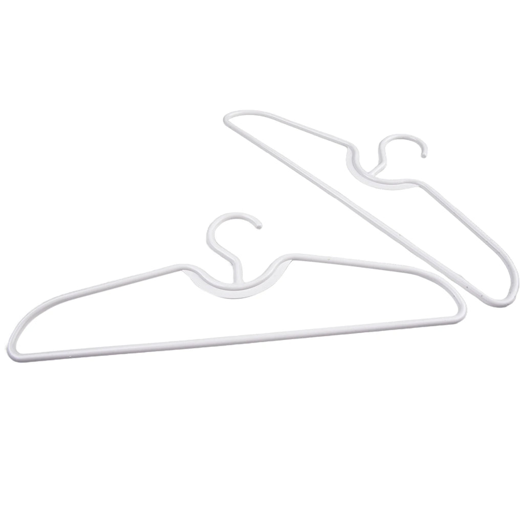 Anti-slip Plastic Clothes Hangers – Short Neck Space-Saving Closet Storage