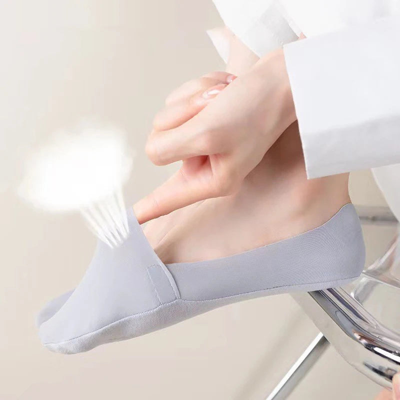 Cotton Invisible Low Cut Socks – Breathable Non-slip Liners for Casual Wear