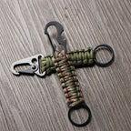 Paracord Survival Keychain – Military Carabiner for Outdoor Camping Gear
