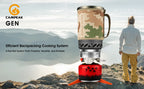 Portable Backpacking Stove – 1.4L Propane Cooking System for Camping