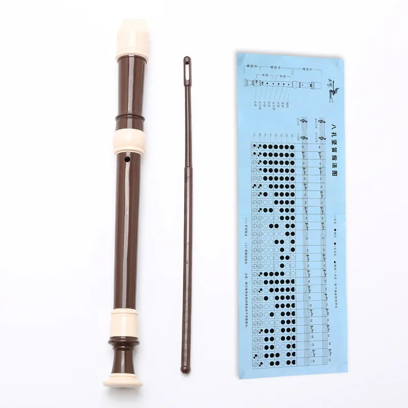 Baroque Treble Recorder – Eight-Hole ABS Flute for Adult Beginners