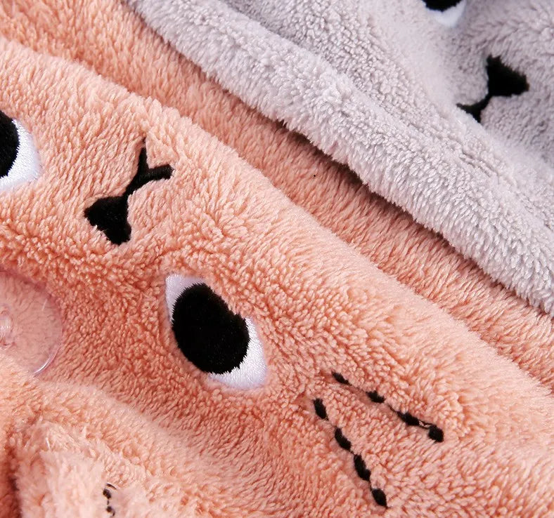 Microfiber Cat Ear Hair Towel – Quick Dry Absorbent Turban for Bath and Shower