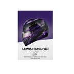 Formula 1 Helmet Canvas Art – Racing Poster Print for Sports Wall Decor