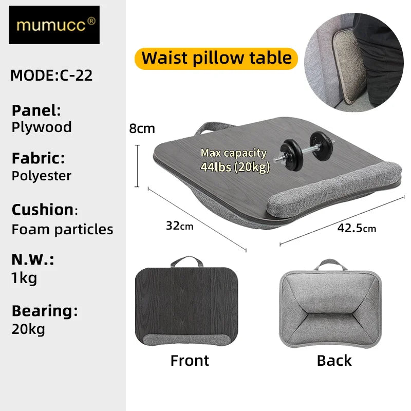 Ergonomic Waist Support Cushion – Lumbar Backrest for Office Computer Chair