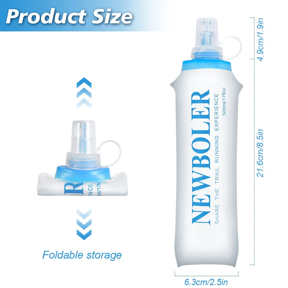Collapsible Silicone Water Bottle – Portable Hydration for Outdoor Sports