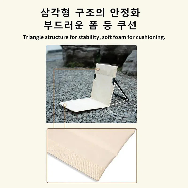 Foldable Camping Chair – Portable Cushioned Seat for Outdoor Picnic and Beach