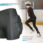 Padded Protective Shorts – 3D Hip and Tailbone Shield for Kids Skiing Skating