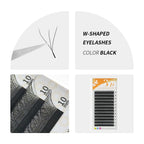 W Shape Eyelash Extensions – 3D Premade Volume Faux Mink Fans for Professionals