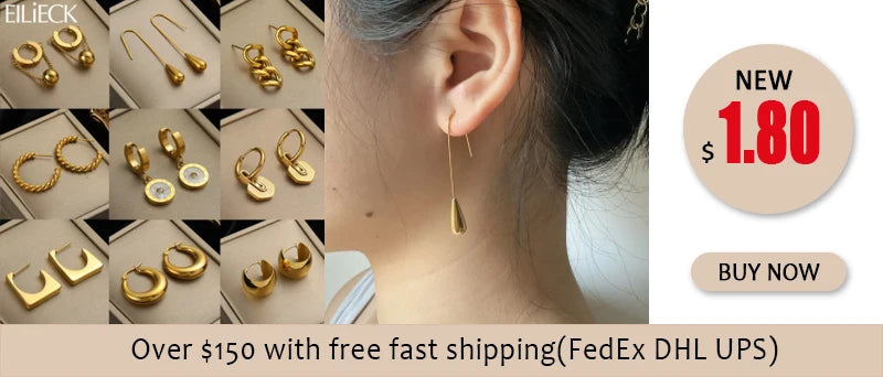 316L Stainless Steel Waterproof Earrings – Minimalist Jewelry for Vacation