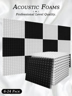 Acoustic Foam Pyramid Panels – Sound Insulation for Home Studio Recording