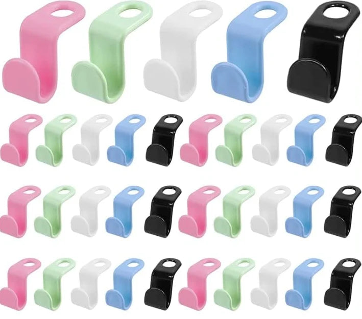 Plastic Hanger Connector Hooks – Space Saving Extender for Closet Organization