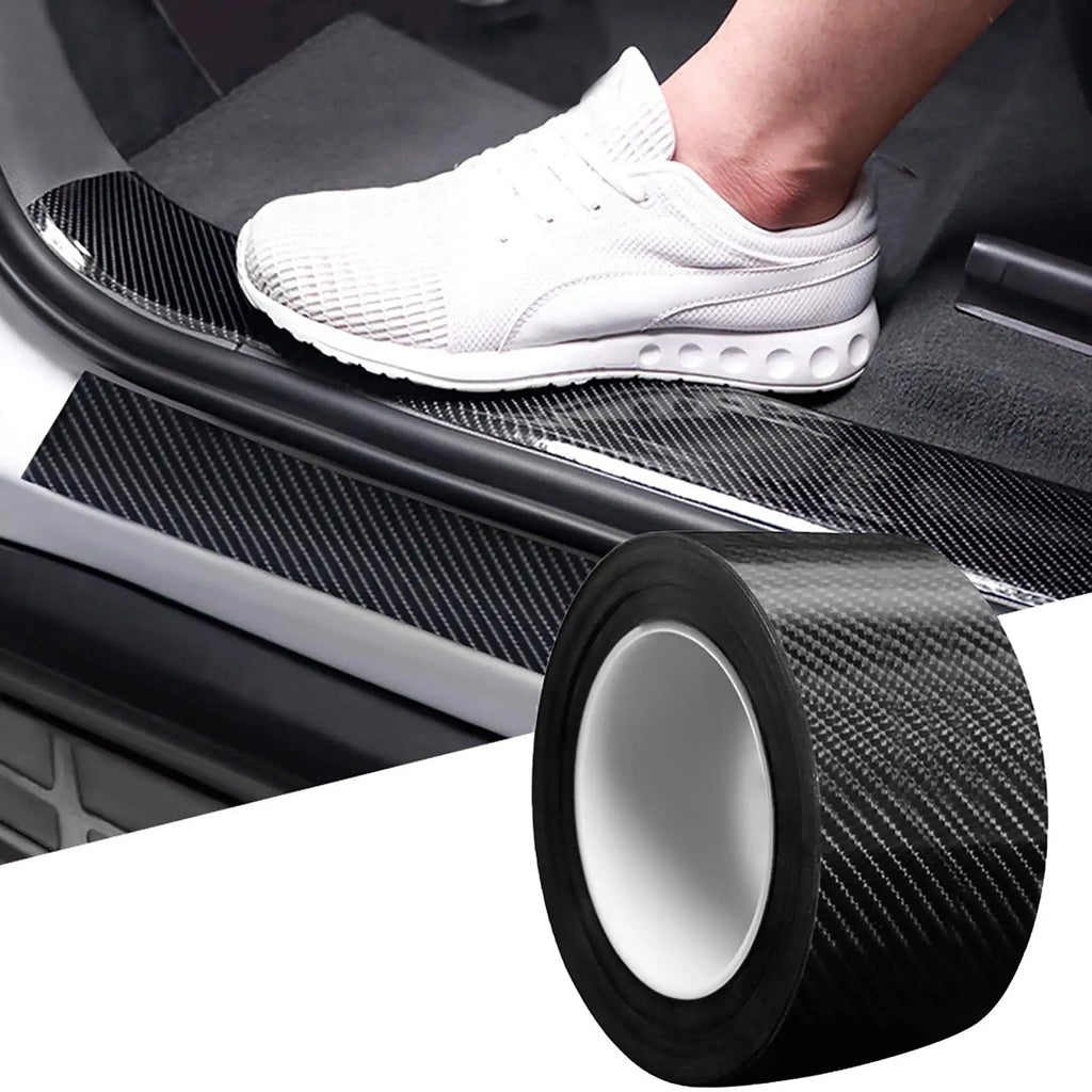 Nano Carbon Fiber Protective Strip – 10m Waterproof Tape for Car Exterior