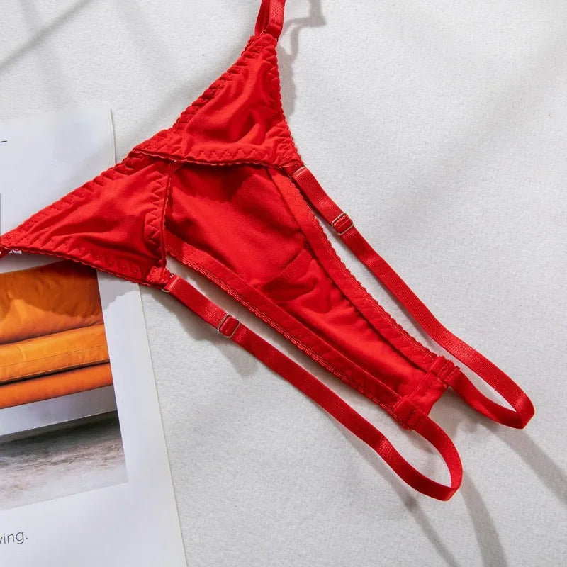 Tassel Lingerie Set – Cut Out Two Piece Set for Sexy Women's Underwear