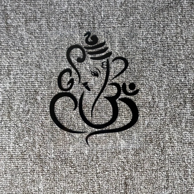 Lord Ganesha Reflective Decal – Waterproof Sticker for Motorcycle Fuel Tank