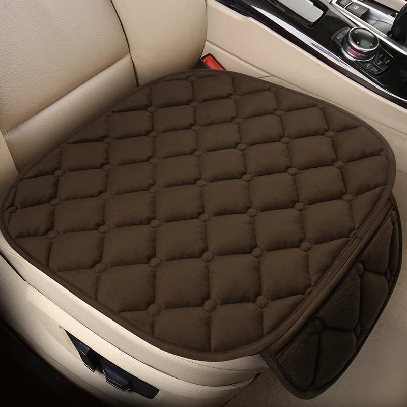 Universal Plush Car Seat Cushion – Winter Warmth for Automotive Interior