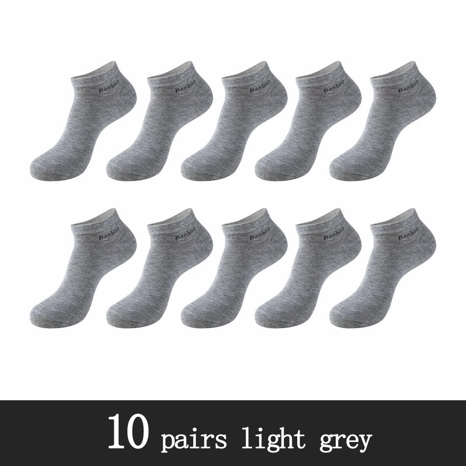 Bamboo Fiber Ankle Socks – Breathable Anti-Bacterial Footwear for Daily Casual Wear