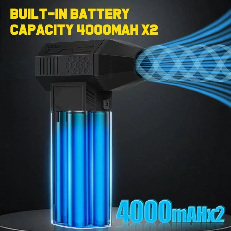 Handheld Turbo Jet Fan – 180000RPM Powerful Air Blower for Car and PC Cleaning