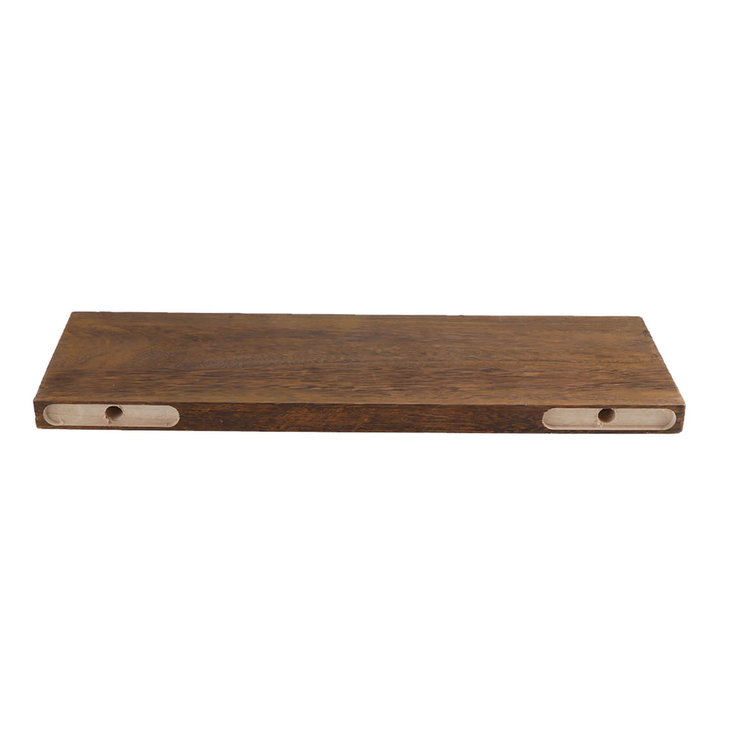 Wall Mounted Floating Wood Shelf – Single Layer Display for Home Decor