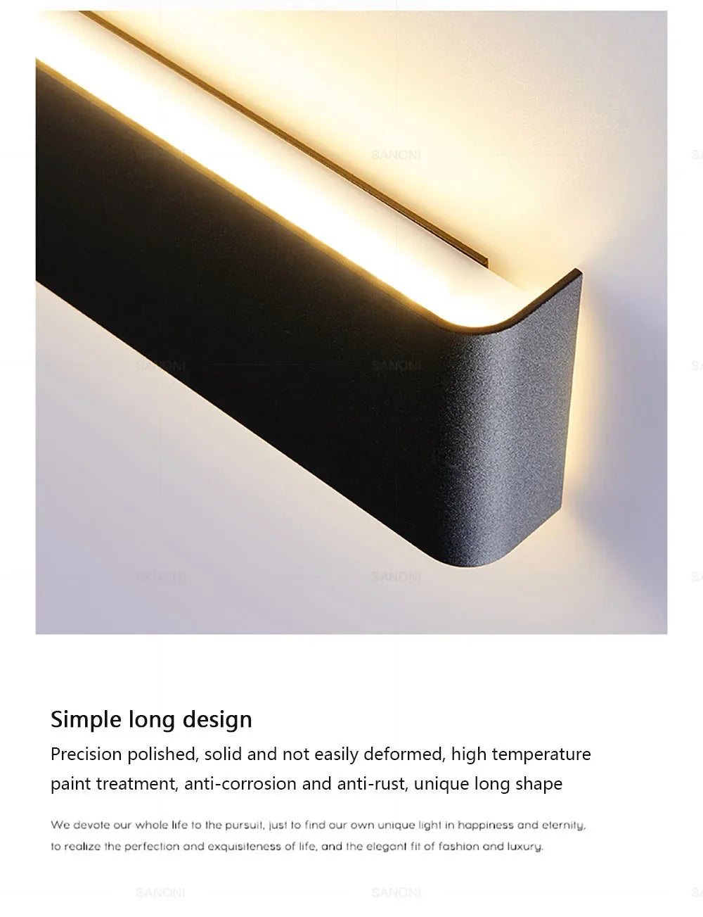 Modern LED Wall Sconce – Minimalist Indoor Lighting for Bedroom and Living Room