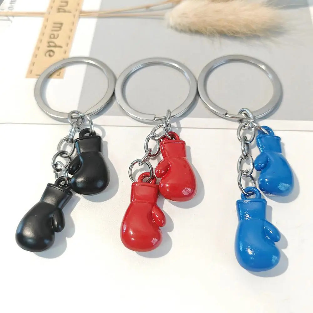 3D Metal Boxing Glove Keychain – Sports Accessory for Men and Women