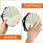 Double Row Radiant Tambourine – Handheld Rhythm Percussion for Music Education