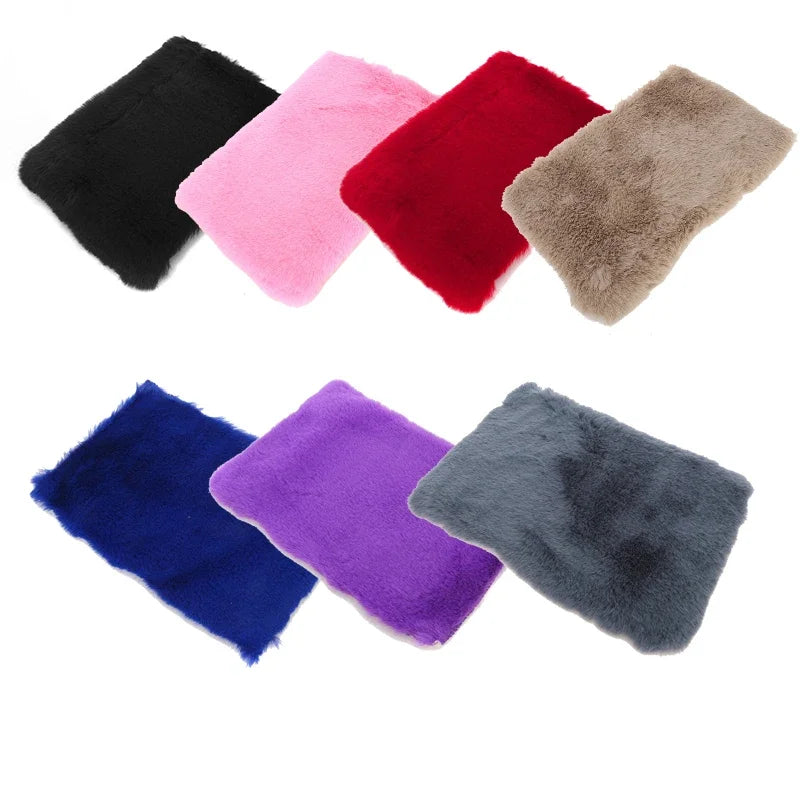 Plush Car Armrest Cover – Soft Warm Console Cushion for Winter Interior
