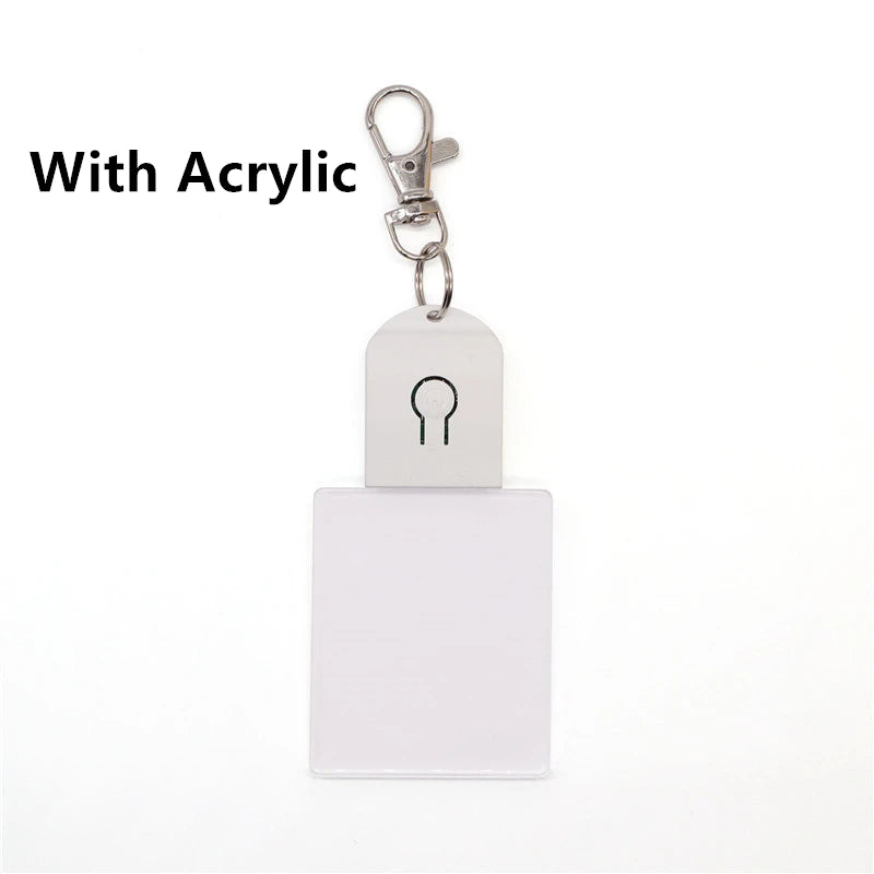 Acrylic LED Keychain – RGB Light Up Key Pendant for DIY Wedding Decor Gifts