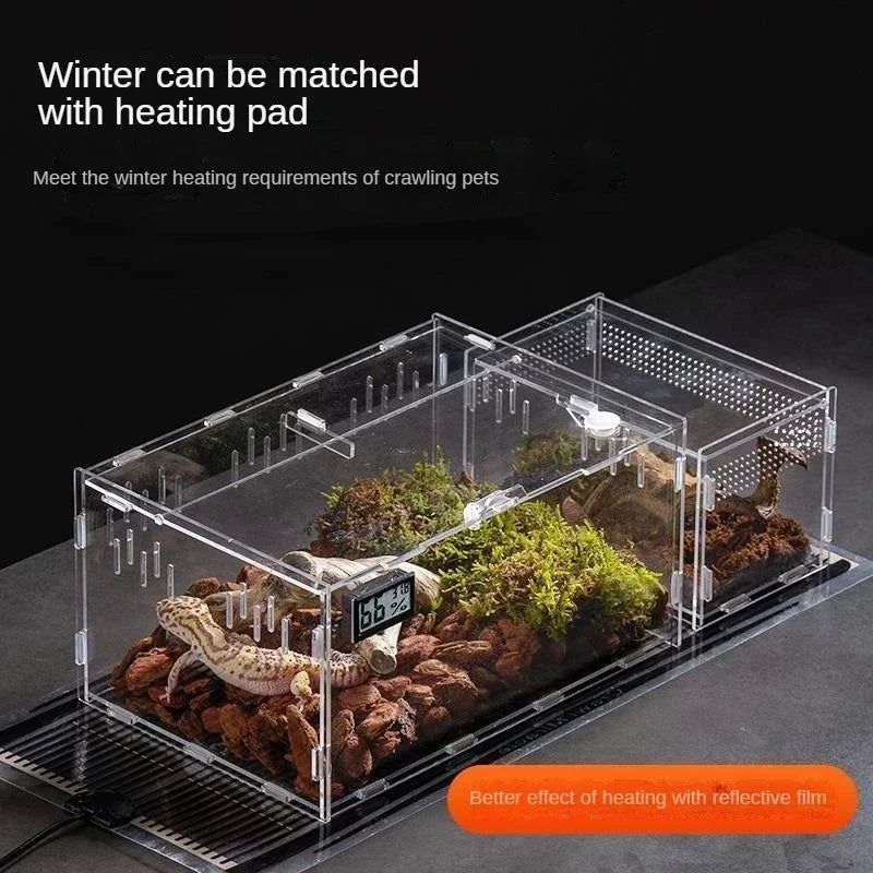 Acrylic Reptile Terrarium – Nano Arboreal Enclosure for Spiders and Insects