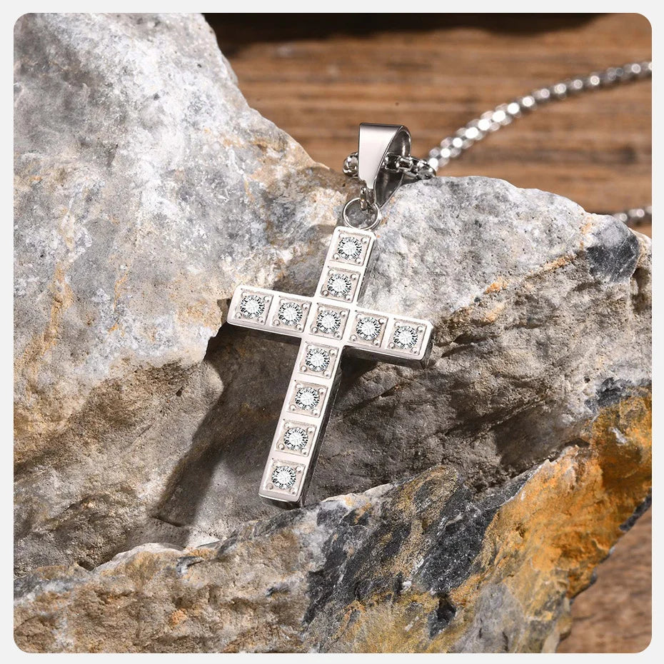 Faith Cross Pendant Necklace – Christian Jewelry for Men and Women