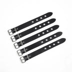 Wide Strap Leather Bracelet – Adjustable Punk Cuff for Gothic Cosplay