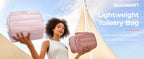 Large Capacity Cosmetic Bag – Wide-Open Makeup Organizer for Travel
