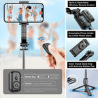 42-Inch Selfie Stick Tripod – Extendable Bluetooth Mount for Travel Vlogging