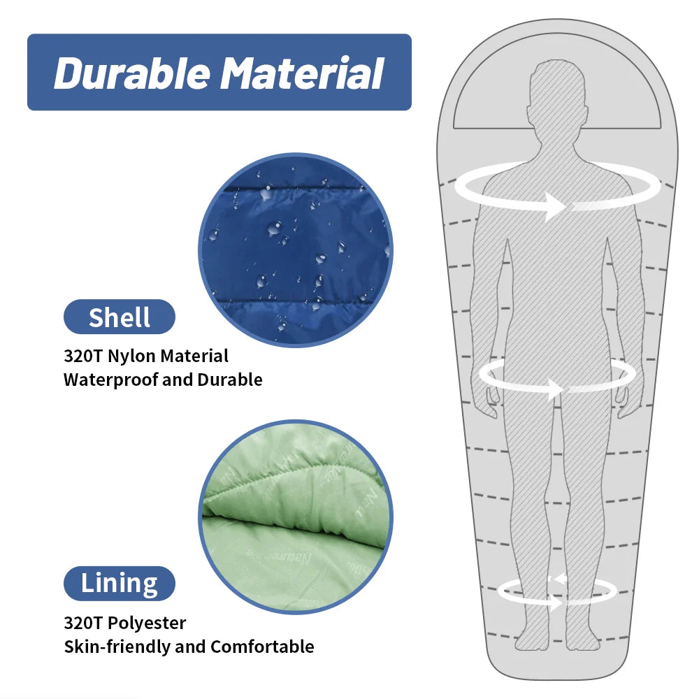 Ultralight Cotton Sleeping Bag – 4 Season Waterproof Gear for Camping Hiking