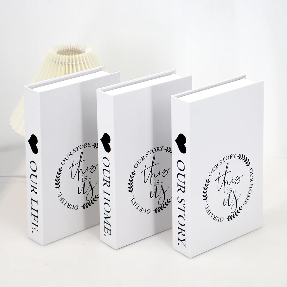 Decorative Simulation Books – Modern White Faux Props for Home Decor
