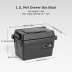 Portable Outdoor Napkin Storage Box – 1.1L Organizer for Camping and Picnic