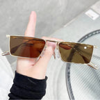 Vintage Square Metal Sunglasses – UV400 Retro Eyewear for Men and Women