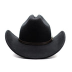 Vintage Wide Brim Cowboy Hat – Leather Western Style for Men and Women
