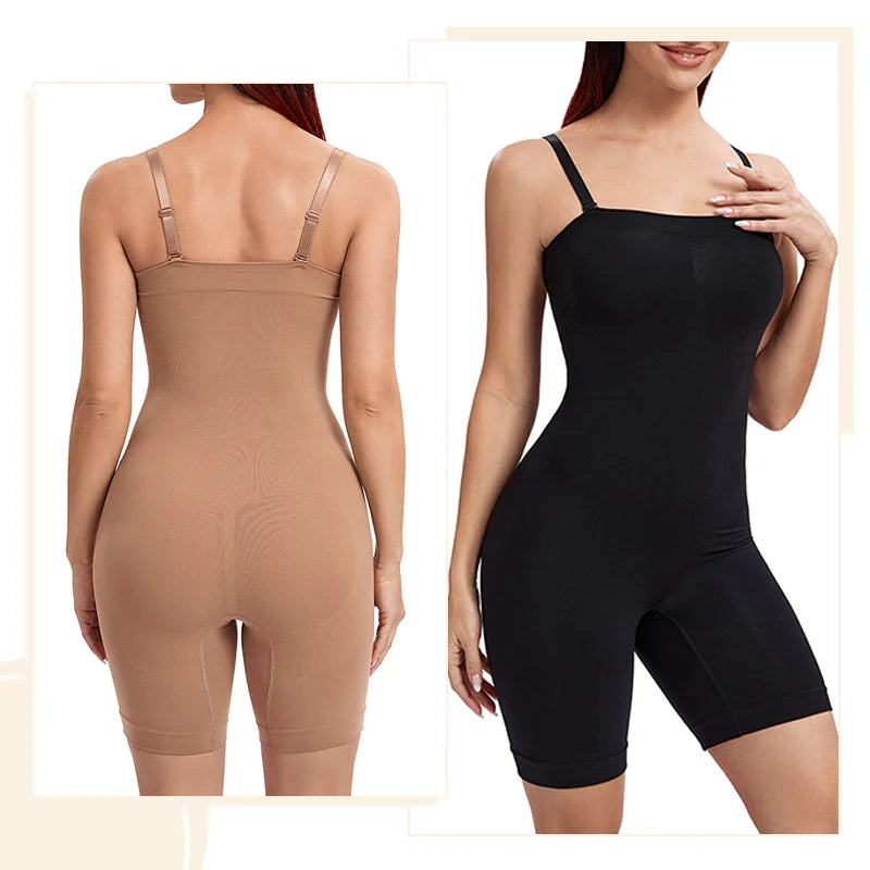 Strapless Shapewear Bodysuit – Tummy Control Body Shaper for Waist Training