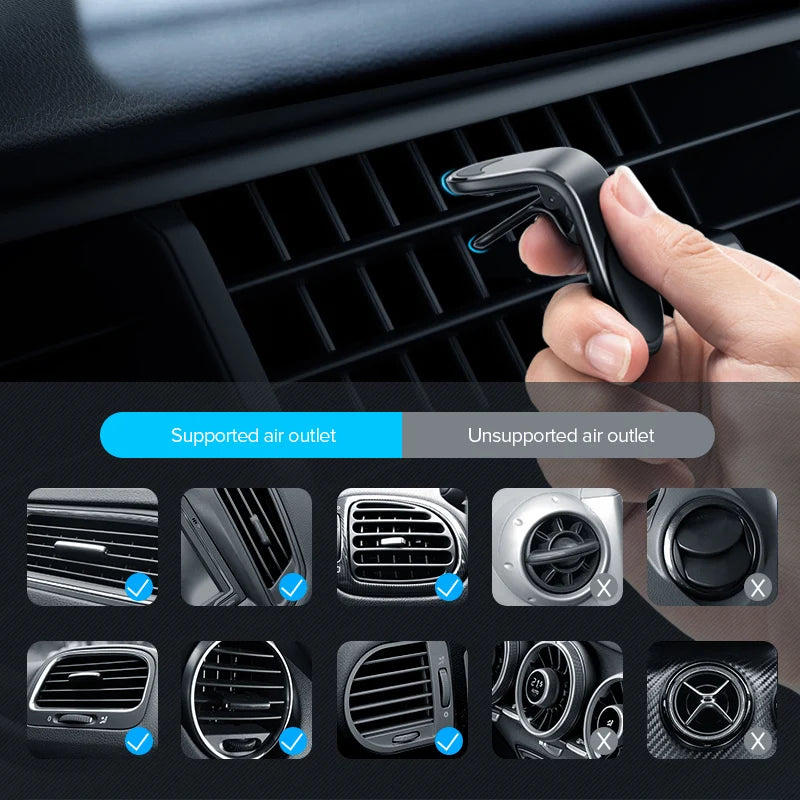 Magnetic Car Phone Mount – Universal Metal Holder for Audi Series Vehicles