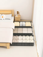 Foldable Large Underbed Storage Bag – Quilt and Clothing Organizer for Bedroom