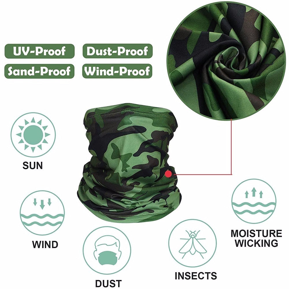 Ice Silk Turban Bandana – UV Protection Neck Mask for Outdoor Cycling Hiking