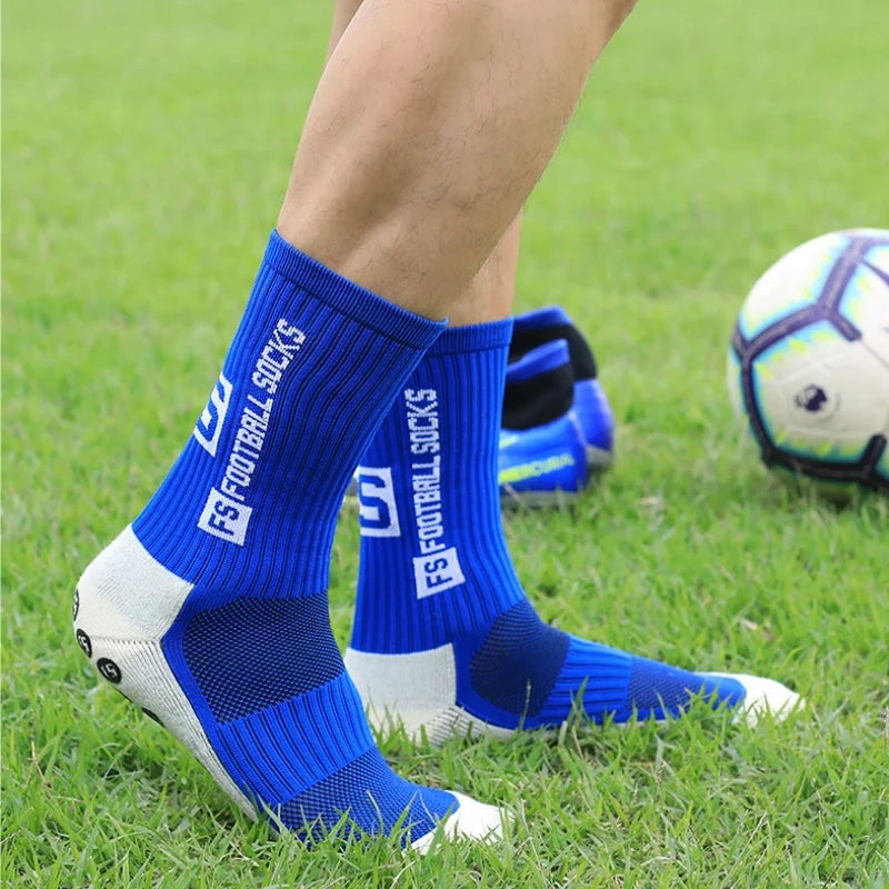 Non-Slip Athletic Soccer Socks – Cushioned Grip for Football and Basketball