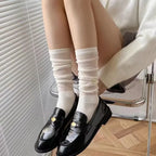 Lace Lolita Knee Socks – Thin Breathable Hosiery for Casual Cosplay Outfits