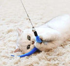 Interactive Cat Feather Toy Set – Retractable Wand for Indoor Pet Play